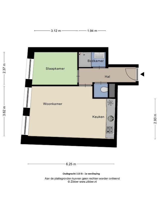 Oudegracht 119 B, Utrecht