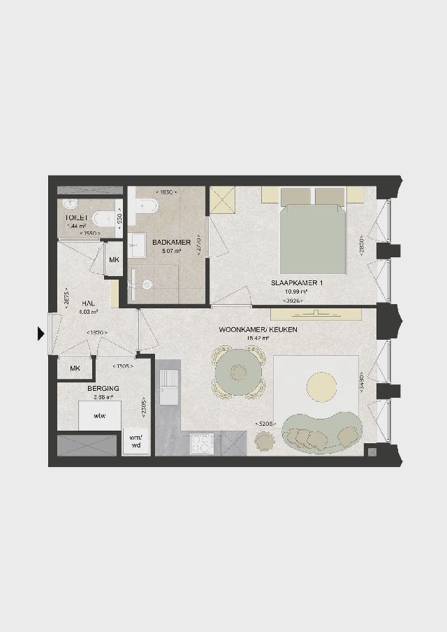Apartment (45.0 m²) for rent in Haarlem (Grote Markt 14B, 2011 RD Haarlem, Netherlands)