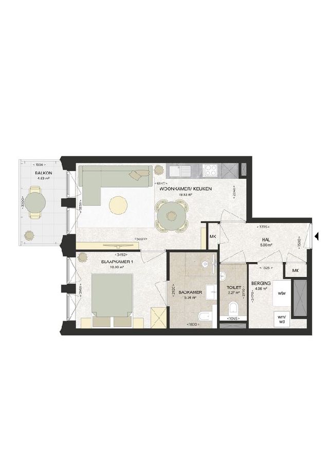 Portiekflat te huur in Haarlem