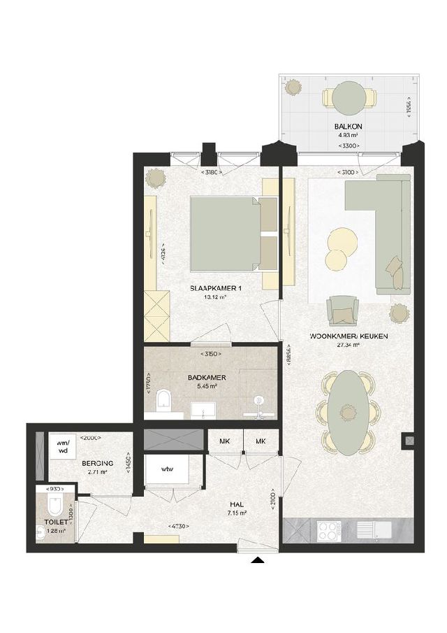 Portiekflat te huur in Haarlem
