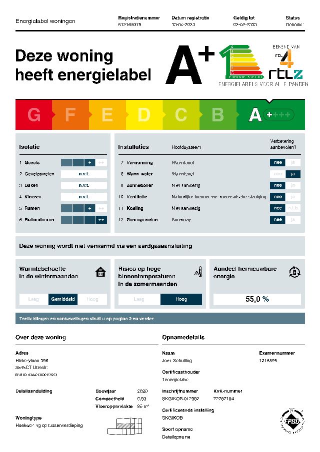 3545 CT Utrecht (Rijnvliet)