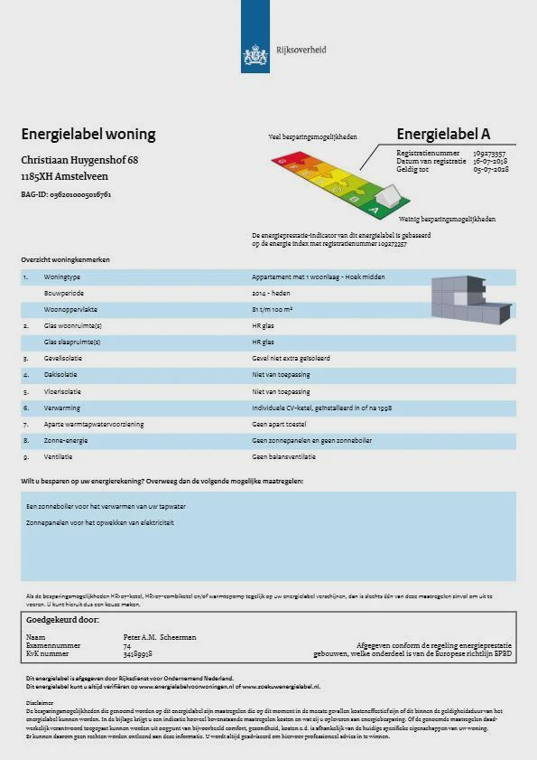 1185 XH Amstelveen (Startbaanbuurt)